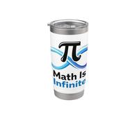 La matematica è infinita simbolo Pi Infinity Matematica Insegnante Umorismo Bicchiere termico in acciaio inox doppia parete