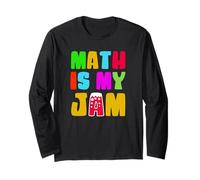 La matematica è la mia marmellata Divertente Giorno dell'insegnante di matematica Pi Day Maglia a Manica