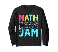 La Matematica è la mia marmellata Divertente Insegnante di Matematica Torna a Scuola Maglia a Manica