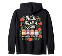 La Matematica è la mia marmellata e Sono Qui per diffonderla Felpa con Cappuccio
