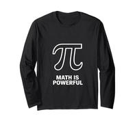 La Matematica è Potente Grafica Minimalista STEM Empowerment Pi Maglia a Manica