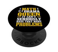 La matematica è una regina del dramma Umorismo Matematica Nerd Matematica Insegnante PopSockets PopGrip Adesivo