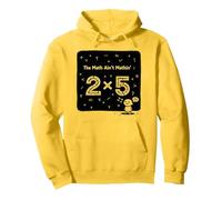 La Matematica Non è Matematica 2x5 Divertente Umorismo matematico Felpa con Cappuccio, Unisex per Adulti, Limone, L