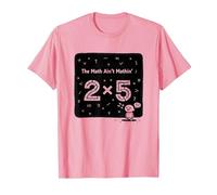 La Matematica Non è Matematica 2x5 Divertente Umorismo matematico Maglietta, Uomo, Rosa, L