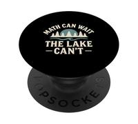 La matematica può aspettare il lago non può divertente bambini a pescare PopSockets PopGrip Adesivo