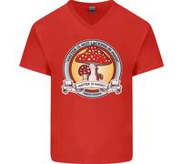 La Materia Non Manca Di Magia Fungo LSD Maglietta In Cotone A V Per Uomo