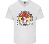 La Materia Non Manca Di Magia Fungo LSD Maglietta In Cotone A V Per Uomo