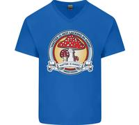 La Materia Non Manca Di Magia Fungo LSD Maglietta In Cotone A V Per Uomo