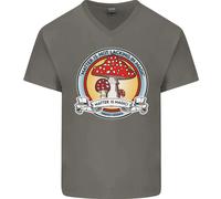 La Materia Non Manca Di Magia Fungo LSD Maglietta In Cotone A V Per Uomo