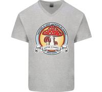 La Materia Non Manca Di Magia Fungo LSD Maglietta In Cotone A V Per Uomo