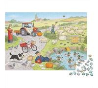 La mattina del caos di Postman Pat Puzzle in Legno Impermeabile Puzzles Da 1000 Pezzi Regali Per Adulti Sfidanti E Rompicapo Giochi Di Impegnativi