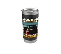 La mattina non è il mio momento Sono un orgoglioso macchinista di macchine CNC Bicchiere termico in acciaio inox doppia parete