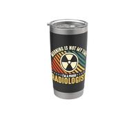 La mattina non è il mio momento Sono un radiologo radiologico orgoglioso Bicchiere termico in acciaio inox doppia parete