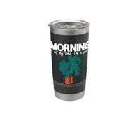 La mattina non è la mia ora Sono amante delle piante d'appartamento e del giardino di Monstera Bicchiere termico in acciaio inox doppia parete