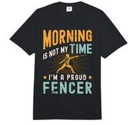 La Mattina Non è la mia Ora Sono Orgoglioso di schermare schermidore a Spada Lunga Comfort Colors Adult Heavyweight T-Shirt