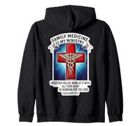 La Medicina di Famiglia Cristiana è Il Mio Medico Medico di Ministero MD Felpa con Cappuccio
