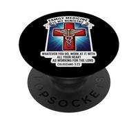 La medicina di famiglia cristiana è il mio medico medico di ministero MD PopSockets PopGrip Adesivo