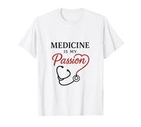 La medicina è la mia passione Doctor Nurse Design Maglietta