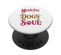 La medicina guarisce il corpo che i cani guariscono l'anima PopSockets PopGrip Adesivo
