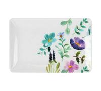 La Mediterránea Sakura - Vassoio per snack in melamina, lucido, 20 x 13 x 2 cm (24 pezzi)