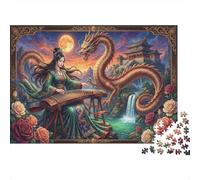 La melodia del drago rosso Puzzle 1000 Pezzi,Sfida Impossibile,Antistress,Decorazione Casa,Idea Regalo,Adulti E Ragazzi,Cartone Di Qualità,dai 14 Anni,Gioco Educativo 38x26cm