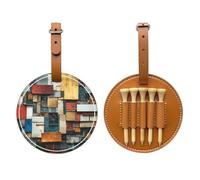 La memoria frammenti la borsa di stoccaggio del tee di Brown di golf, borsa multifunzionale di stoccaggio del tee di golf per gli uomini, materiale