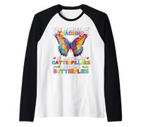 La meraviglia di insegnare è Guardare Caterpillar Teacher Maglia con Maniche Raglan