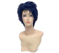 La meravigliosa avventura di Baisheng OJO Kojiro Royal Blue Straight Short sintetico completo Cosplay Parrucca Anime (30cm-blu reale)