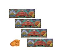 La Mere Poulard® | Biscotti al Puro Burro Salato e Limone | Biscotti Burro & Limone | Biscotti Tradizionali al Burro - 4 Astucci x 125 Gr