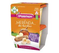 Plasmon La Merenda Dei Bambini Banana Mela Biscotto Miele 2x120g