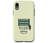 La metà della mia frase ha interrotto l'inizio di Custodia per iPhone XR