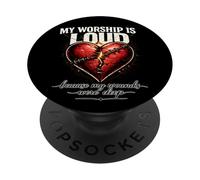La mia adorazione è forte perché le mie ferite erano un salmo profondo 147:3 PopSockets PopGrip Adesivo
