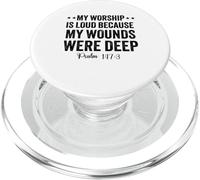 La mia adorazione è forte perché le mie ferite erano un salmo profondo 147:3 PopSockets PopGrip per MagSafe