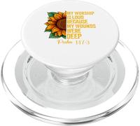 La mia adorazione è forte perché le mie ferite erano un salmo profondo 147:3 PopSockets PopGrip per MagSafe