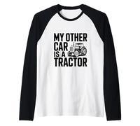 La mia Altra Macchina è Un Trattore Funny Farm Life Humor Maglia con Maniche Raglan