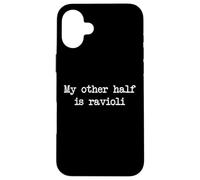 La mia altra metà è ravioli Funny Raviolis Minimalist Custodia per iPhone 16 Plus
