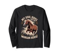 La mia Anima cavalca con Il Mio Cavallo Morgan Maglia a Manica