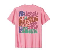 La mia ansia è cronica ma Questo Culo è iconico Maglietta, Uomo, Rosa, S