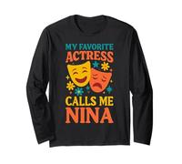 La mia attrice preferita mi chiama Nina Funny Theatre Nina Maglia a Manica
