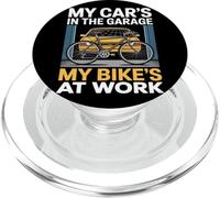 La mia auto è in garage La mia bici è al lavoro Bike Pendolarismo PopSockets PopGrip per MagSafe