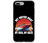 La mia barca a motore La mia birra Le mie regole Capitano della barca Custodia per iPhone 7 Plus/8 Plus