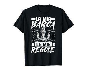La mia barca le mie regole Capitano Barca Nave Mare Maglietta