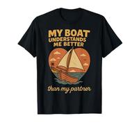 La mia barca mi capisce meglio capitano nautico Maglietta