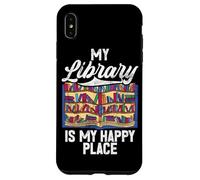 La mia biblioteca è il mio posto felice Amante dei libri Bibliotecario Bookworm Custodia per iPhone XS Max