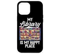 La mia biblioteca è il mio posto felice Amante dei libri Bibliotecario Bookworm Custodia per iPhone 12 Pro Max