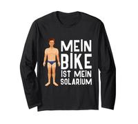 La mia Bici è Il Mio Solarium Radfahrer Mountainbiker Maglia a Manica
