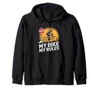 La mia bici Le mie regole Bike Pendolarismo Felpa con Cappuccio
