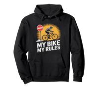 La mia bici Le mie regole Bike Pendolarismo Felpa con Cappuccio