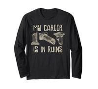 La Mia Carriera È in Rovina Pillar Pun Design Maglia a Manica