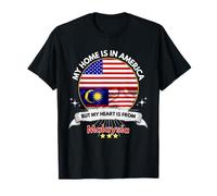 La mia casa è in America ma Il Mio Cuore Viene dalla Malesia Maglietta